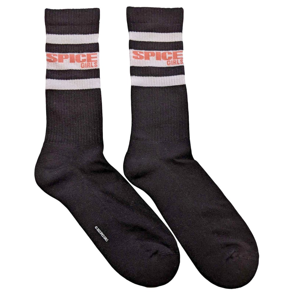 Spice Girls - Logo & Stripes Chaussettes - EU 40-45 - Noir